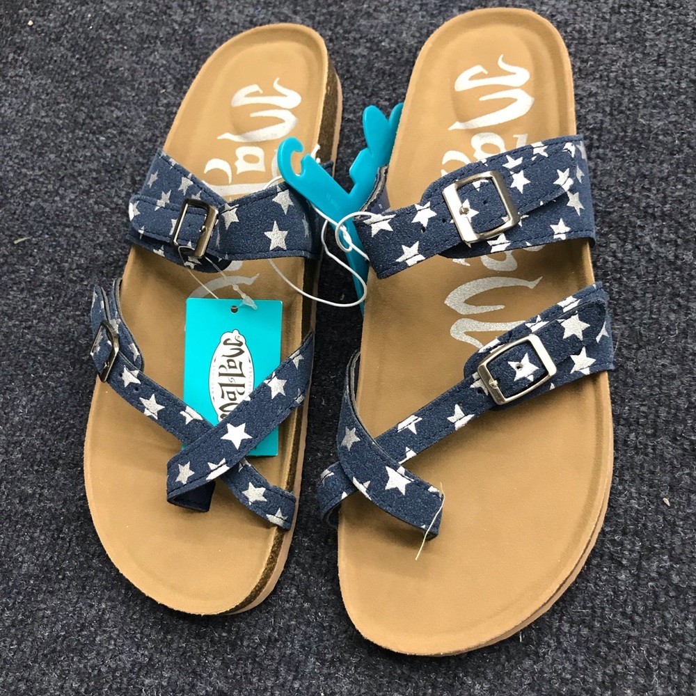 Mad love blue sandals